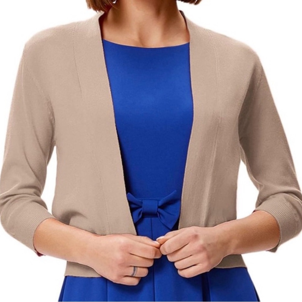 Grace Karin Light Tan Open Cardigan